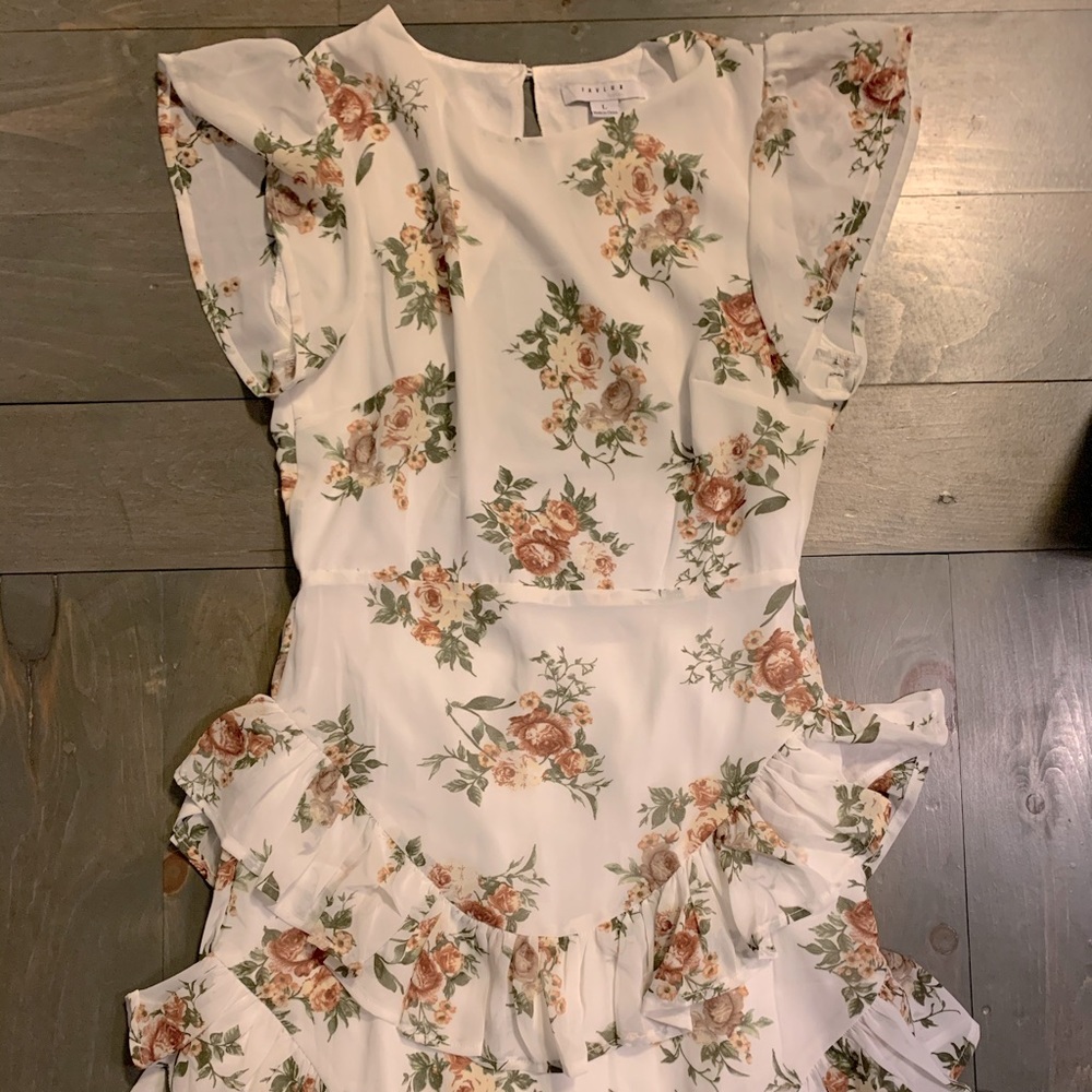 Floral ruffle dress